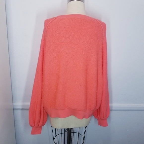 🌸 NEW Free People |‎ Cactus Bloom Sweatshirt, size Small - Picture 2 of 7